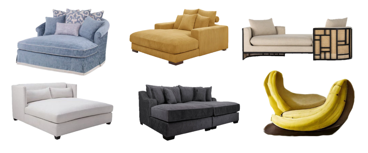 double chaise lounge examples